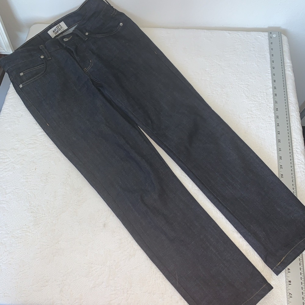 Naked & Famous Super Skinny Guy‎ Jeans in Cashmere Blend Stretch Mens Size 31